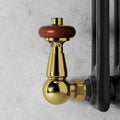 KIVO Traditional Thermostatic Corner Radiator Valve – Installation View