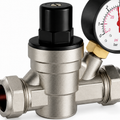 KIVO PRV001 Adjustable Pressure Reducing Valve with Gauge