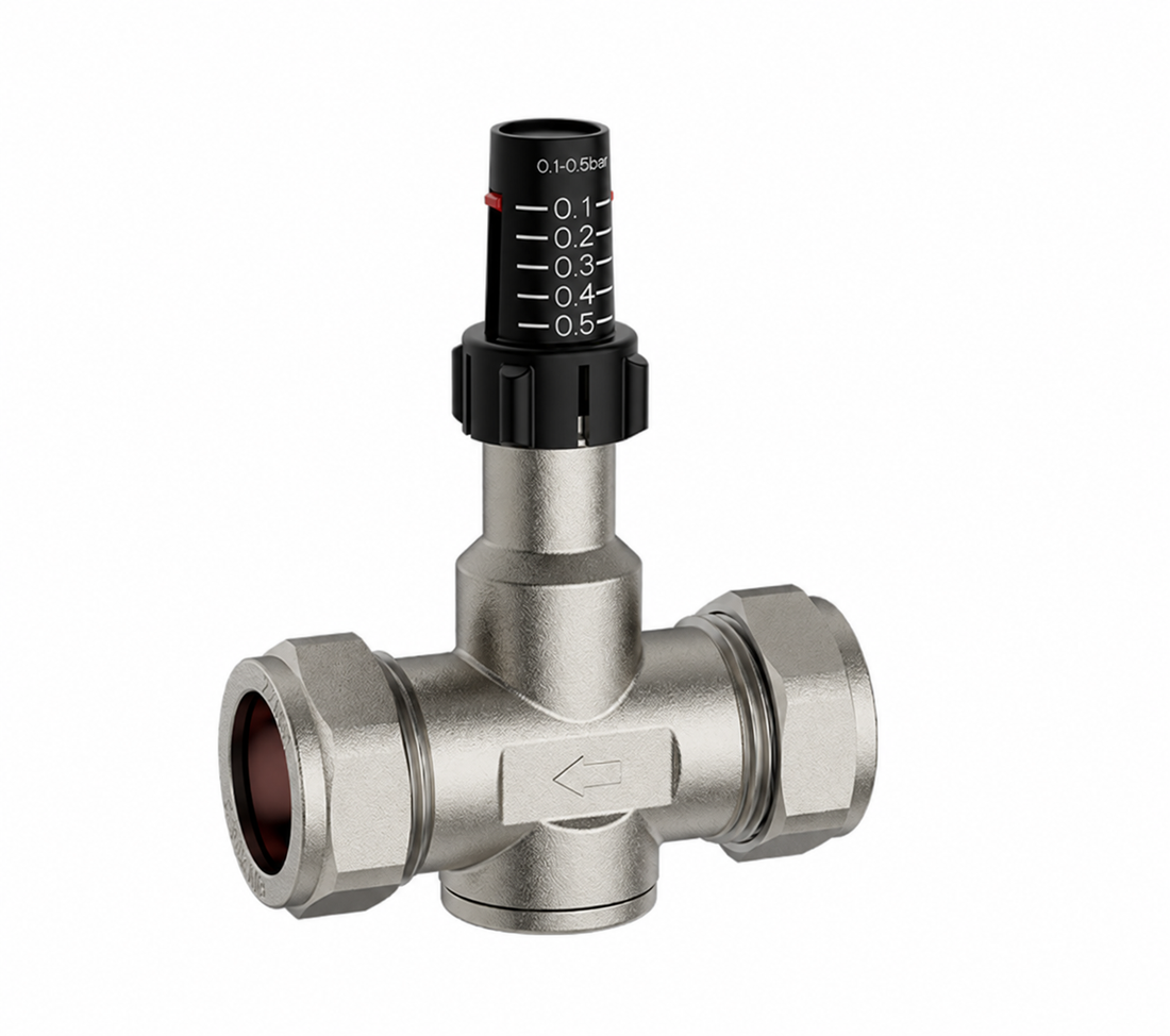KIVO BPV002 Straight Automatic Bypass Valve — 22 mm