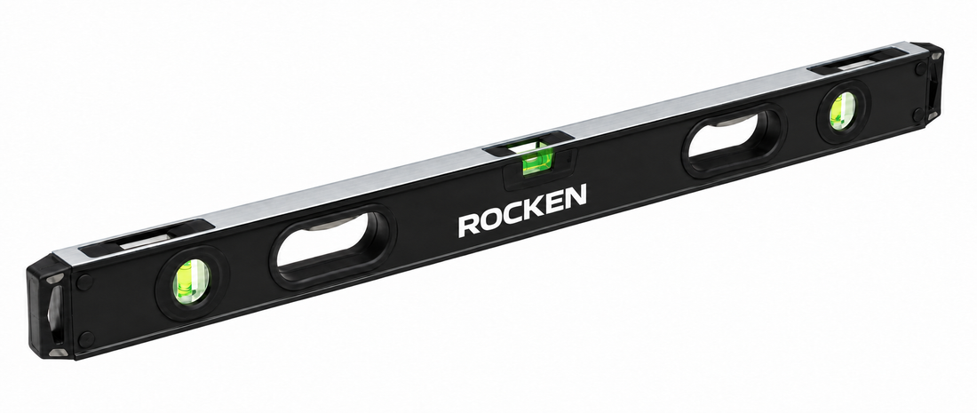 ROCKEN Pro Spirit Level – Black, 600 mm & 900 mm