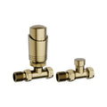 KIVO Straight Thermostatic Radiator Valve & Lockshield Set – VHTRV005
