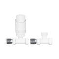 KIVO Straight Thermostatic Radiator Valve & Lockshield Set – VHTRV005